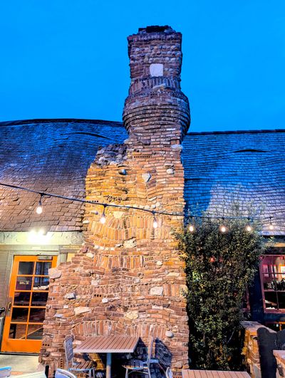 This is a unique chimney built by a creative, artistic mason. While it looks like it should be in a fairy tale, it can be a very safe chimney for wood-burning fires.  (Tribune Content Agency)
