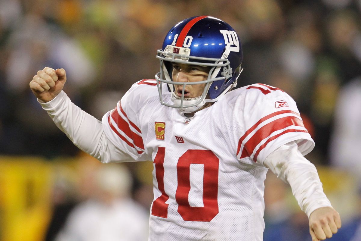 Eli Manning, Giants knocked off defending champion Packers. (Associated Press)