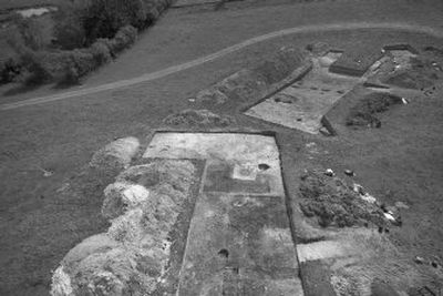 
This  National Geographic Society photo shows trenches revealing clay floors of  houses at Durrington Walls in England. Archaelogists say the homes were occupied  at the same time Stonehenge was built. 
 (Associated Press / The Spokesman-Review)