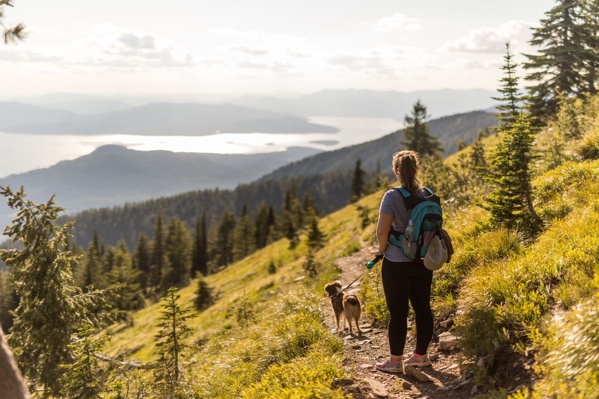 Hiking is one of the complimentary activities Coeur d’Alene Resort is offering for weekday overnight guests through May 28.  (Brent Looyenga)