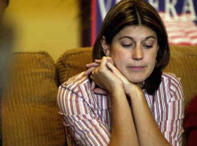 
Lisa Leitz and several other wives and mothers of troops in Iraq have been traveling the country with Military Moms with a Mission, in support of John Kerry's campaign for president. 
 (Brian Plonka / The Spokesman-Review)
