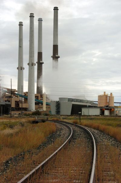 The Colstrip Steam Electric Station operated by Talen Energy is shown in southeastern Montana in September. (Associated Press)