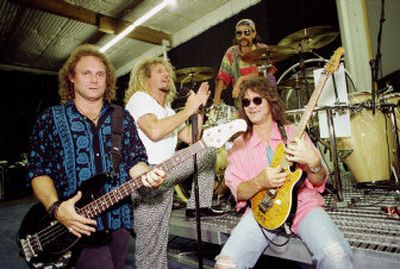
The hard rock group Van Halen, seen in 1993, was named to the Rock and Roll Hall of Fame on Monday. From left are Michael Anthony, Sammy Hagar, Alex Van Halen and Eddie Van Halen. 
 (File Associated Press / The Spokesman-Review)