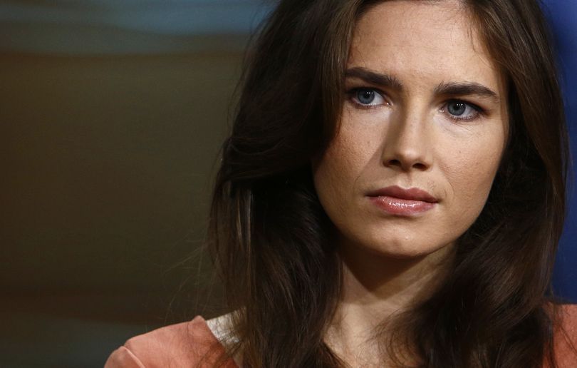 This image released by NBC shows Amanda Knox during an interview on the 
