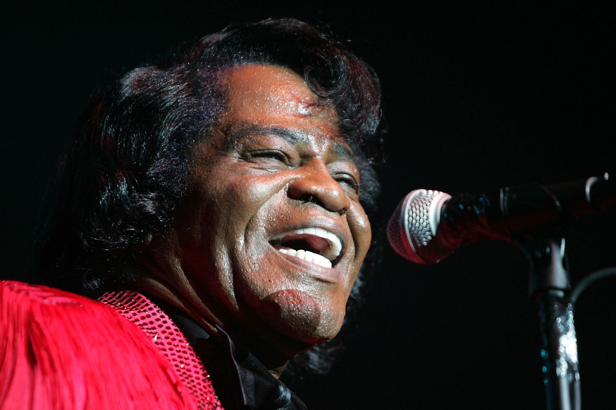 James Brown performs onstage at the Miller Rock Thru Time Celebrating 50 Years of Rock Concert at Roseland Sept. 17, 2004, in New York.   (Frank Micelotta/Getty Images North America/TNS)