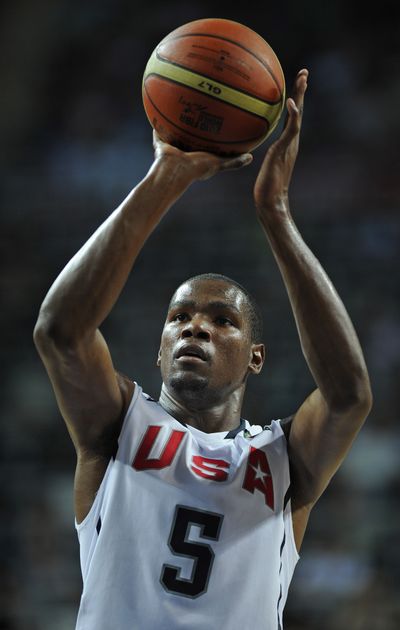 Kevin Durant’s 33 points paced U.S. win. (Associated Press)