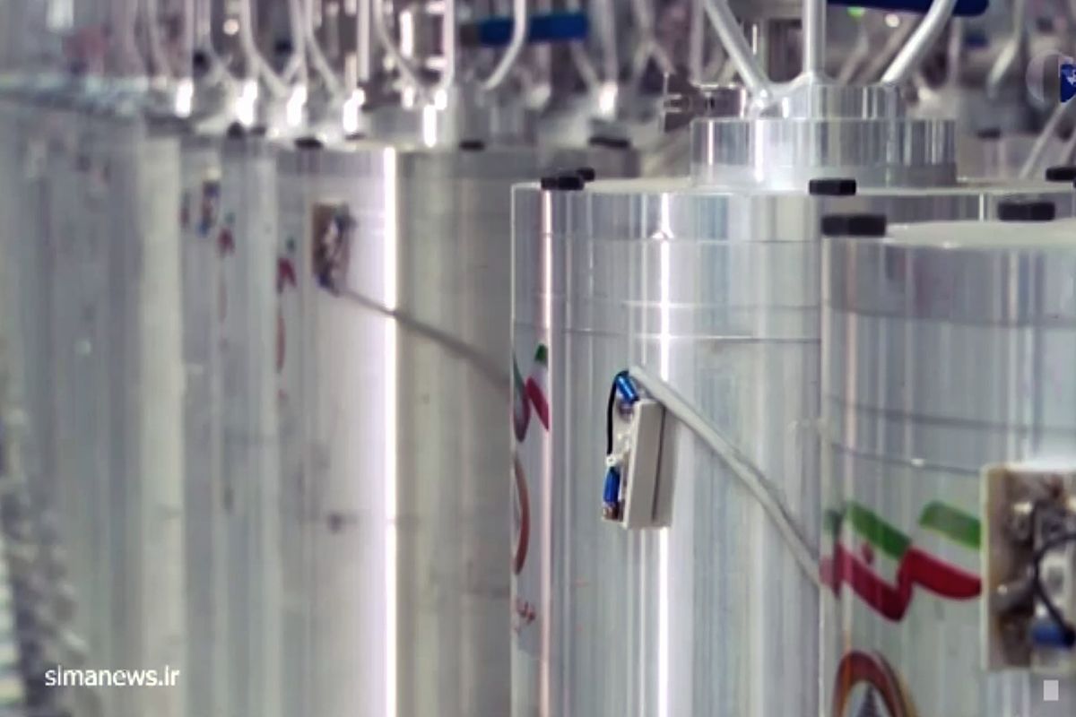 In this image made from April 17, 2021, video released by the Islamic Republic Iran Broadcasting, IRIB, state-run TV, various centrifuge machines line the hall damaged on Sunday, April 11, 2021, at the Natanz Uranium Enrichment Facility, some 200 miles (322 km) south of the capital Tehran, Iran. Iran named a suspect Saturday in the attack on its Natanz nuclear facility that damaged centrifuges there, as Reza Karimi and said he had fled the country "hours before" the sabotage happened.  (HOGP)