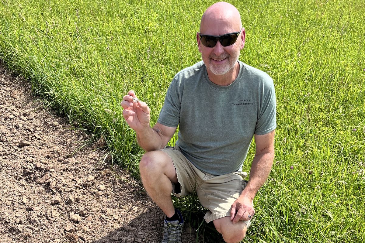 Wayne Corprew with the wedding band that was found 15 years after he lost it.