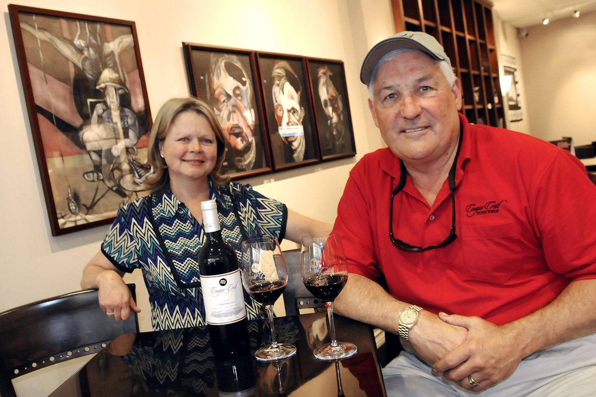 Deborah and Dave Hansen are owners of the Cougar Crest Estate Winery. (Dan Pelle / The Spokesman-Review)