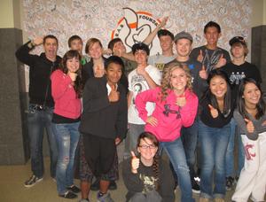 DECA students rally to end texting, driving