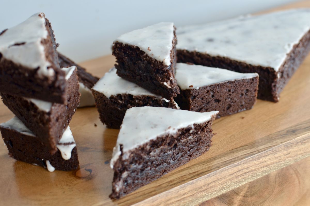 These brownies pair perfectly with hot chocolate or a glass of mulled wine.  (Ricky Webster/For The Spokesman-Review)