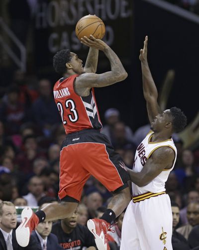 Toronto’s Lou Williams, left, led the Raptors with 36 points. (Associated Press)