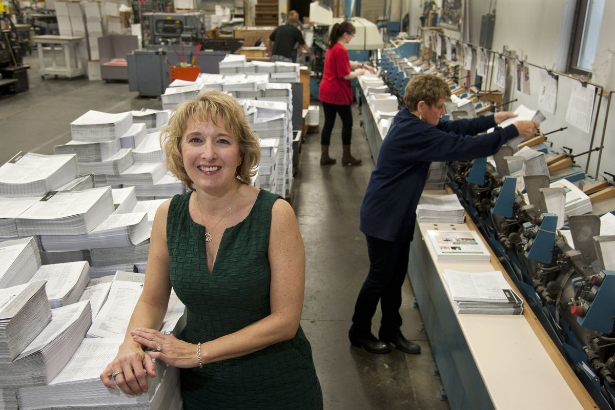 Laura Lawton-Forsyth is president of Lawton Printing Services. The Spokane company was founded in 1940. (Dan Pelle)