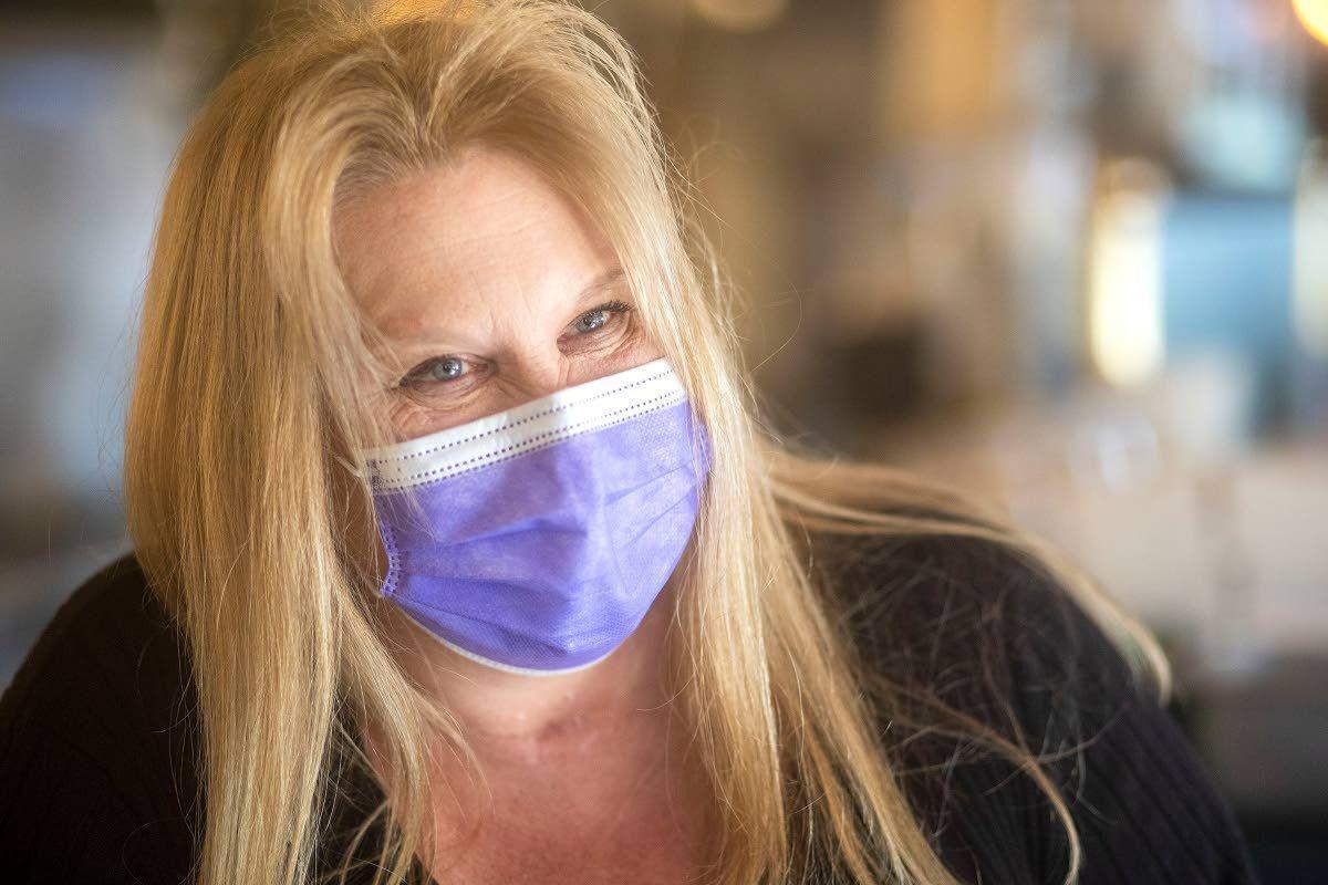 Wendy Smiley-Johnson talks recently about her December 2019 car crash and owning the Moscow Alehouse in Idaho. (Geoff Crimmins/Moscow-Pullman Daily News)
