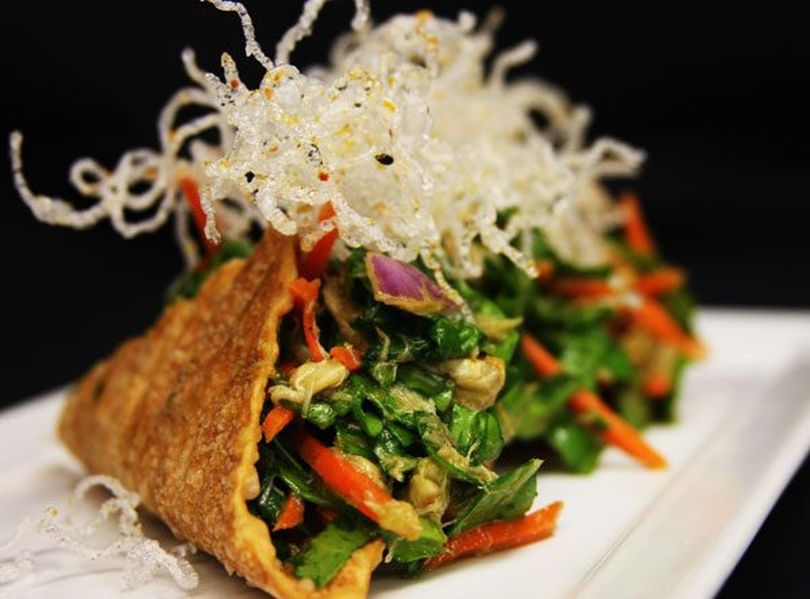 Pete Taylor raised more than $13,000 for his spice business SAVORx with a Kickstarter campaign. These crab tacos are one of the recipe spice packs the new business will offer. (Courtesy SAVORx.)