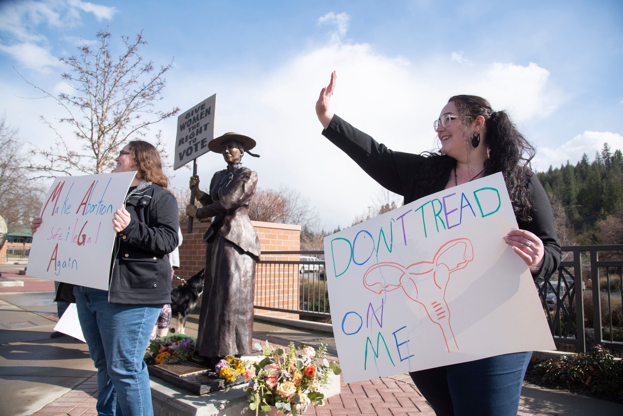 Protesters Of Idaho's New Abortion Ban Attract Eyes In Downtown CdA ...