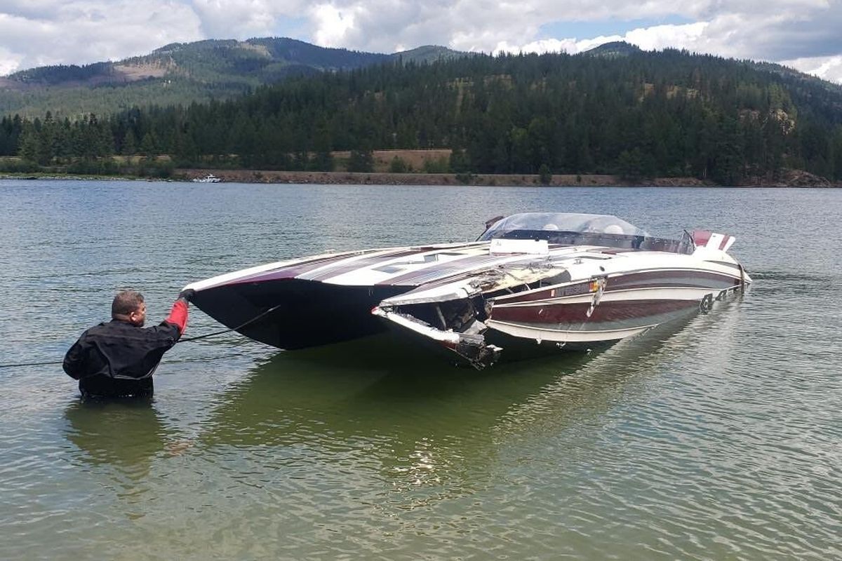 Officials recovered a boat from the Pend Oreille River near Thama after it capsized. Authorities say excess speed and alcohol contributed to the crash that killed all four occupants.  (Bonner County Sheriff
