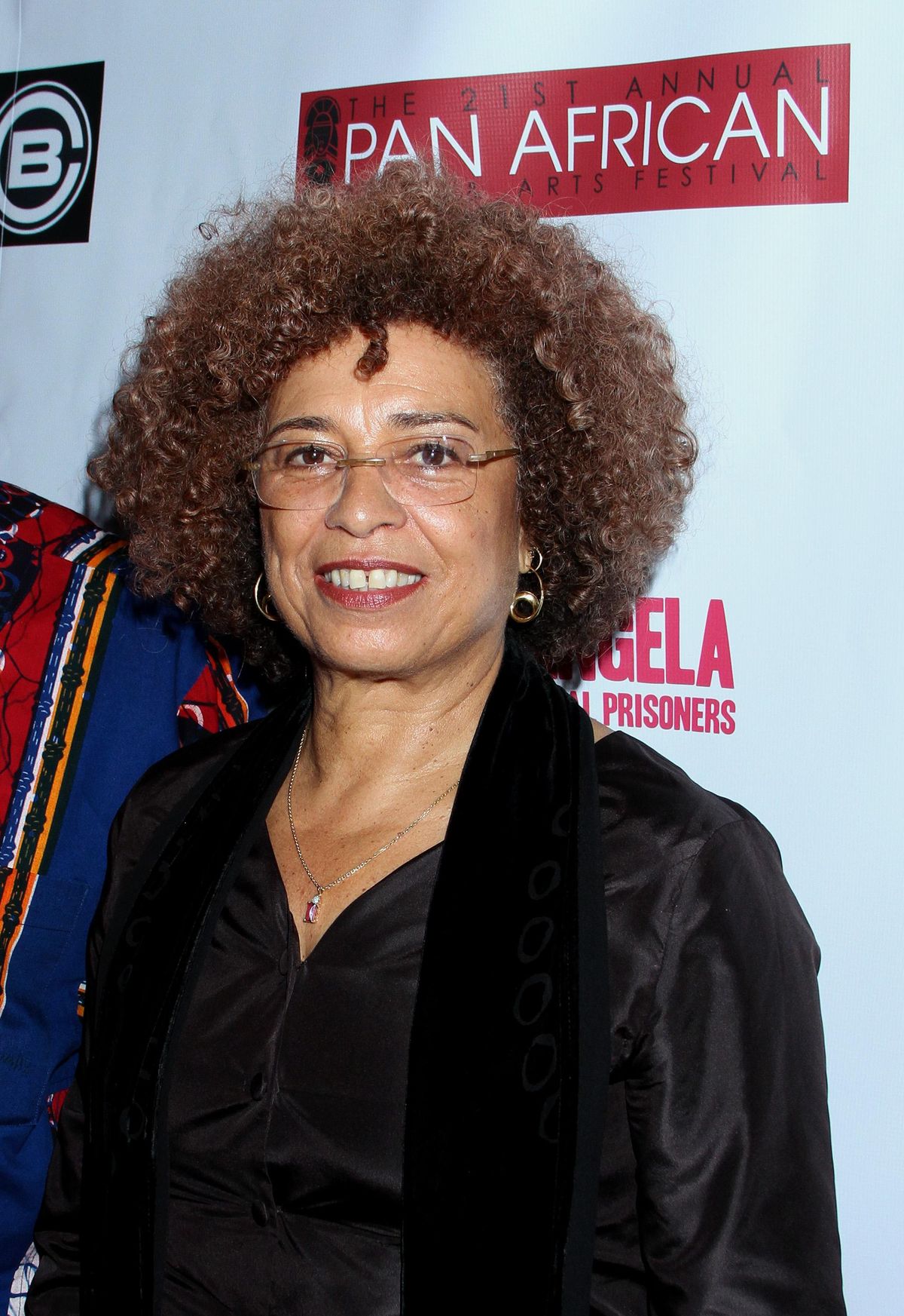 Angela Davis attends Los Angeles Premiere of Free Angela and All Political Prisoners at Pan African Film Festival at Rave Cinemas Baldwin Hills on Sunday, Feb. 17, 2013 in Los Angeles, California. (Arnold Turner / Arnold Turner/Invision/AP)