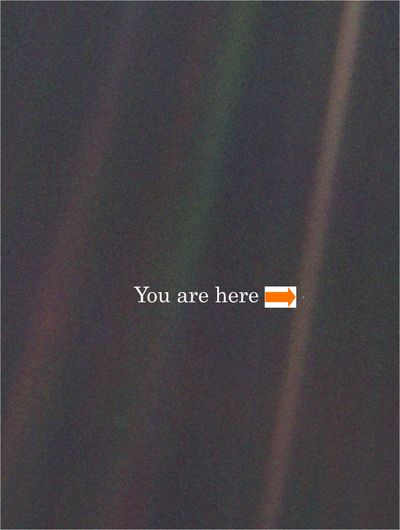 When Carl Sagan saw this photo of the Earth sent by Voyager 2 from 4 billion miles away, he likened the Earth to a
