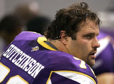 
Offensive guard Steve Hutchinson, formerly with the Seahawks, brings a no-nonsense demeanor to the Vikings. 
 (Associated Press / The Spokesman-Review)