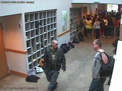 Spokane County Sheriff’s Office released stills from video footage of two suspects in thefts of backpacks at Whitworth. Courtesy of Spokane County Sheriff’s Office (Courtesy of Spokane County Sheriff’s Office / The Spokesman-Review)