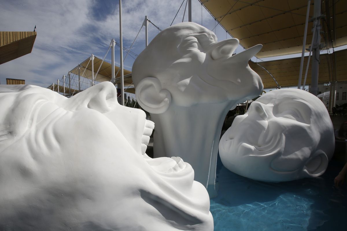 A view of the Slovakian pavilion at the Expo 2015 in Rho, near Milan, Italy.