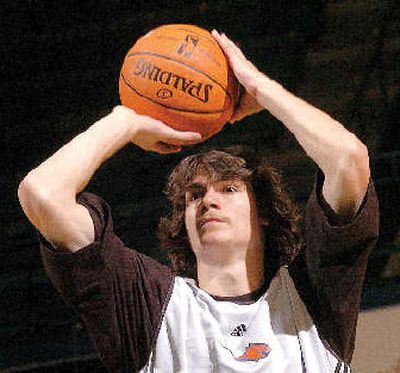 NBA rookie Adam Morrison isn't the biggest sports draw in Charlotte, like he was in Spokane, but Zags fans still interested.
(Associated Press / The Spokesman-Review)