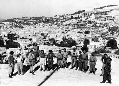 
Jews are seen overlooking Nazareth in July 1948, after the British Mandate over Palestine expired, and the Israeli state  was created. Associated Press photos
 (Associated Press photos / The Spokesman-Review)