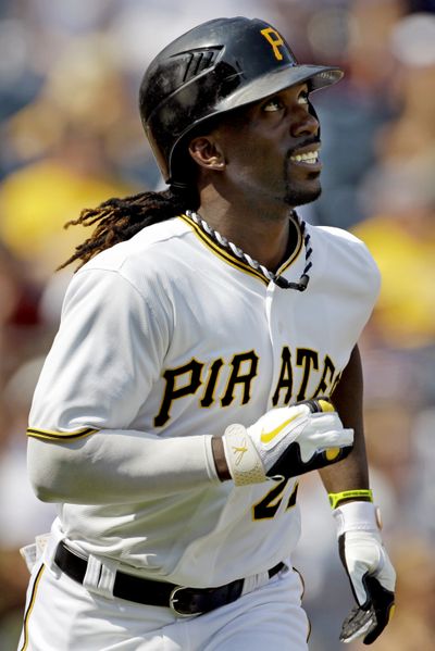 Pittsburgh’s Andrew McCutchen hit his 20th home run on Saturday. (Associated Press)