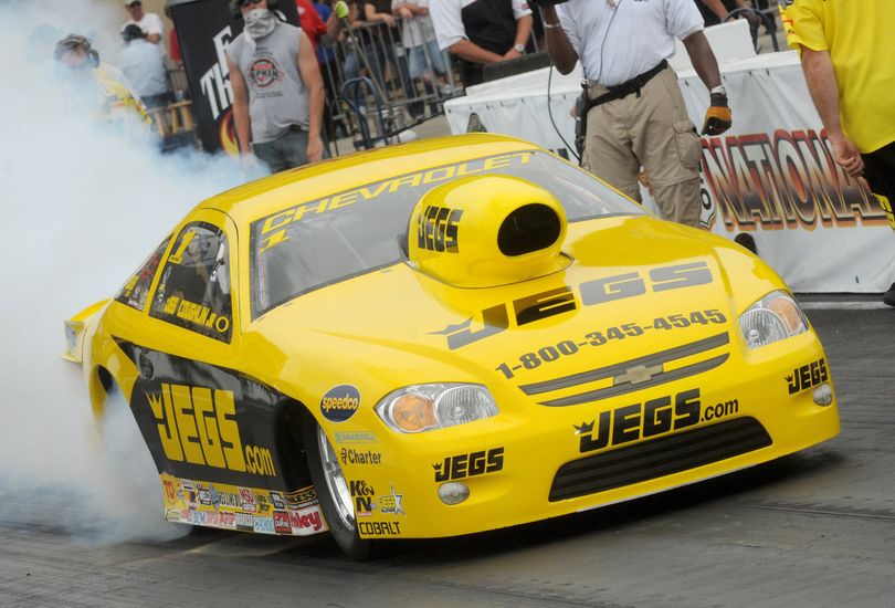   Jeg Coughlin and the JEGS.com team score another victory in Pro Stock and continue to lead the points in NHRA's most competitive professional class.   (Auto Inc. / Associated Press)
