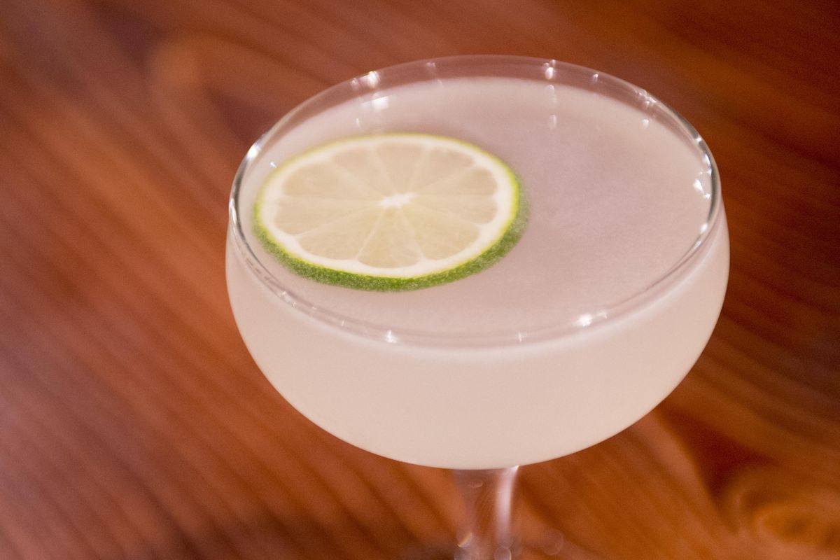 Bartender Simon Moorby made this classic daquiri, the combination of rum, lime juice and simple syrup. (Jesse Tinsley / The Spokesman-Review)