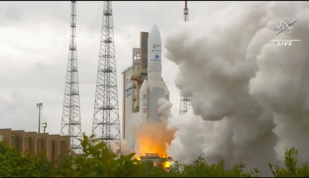 In this image released by NASA, Arianespace