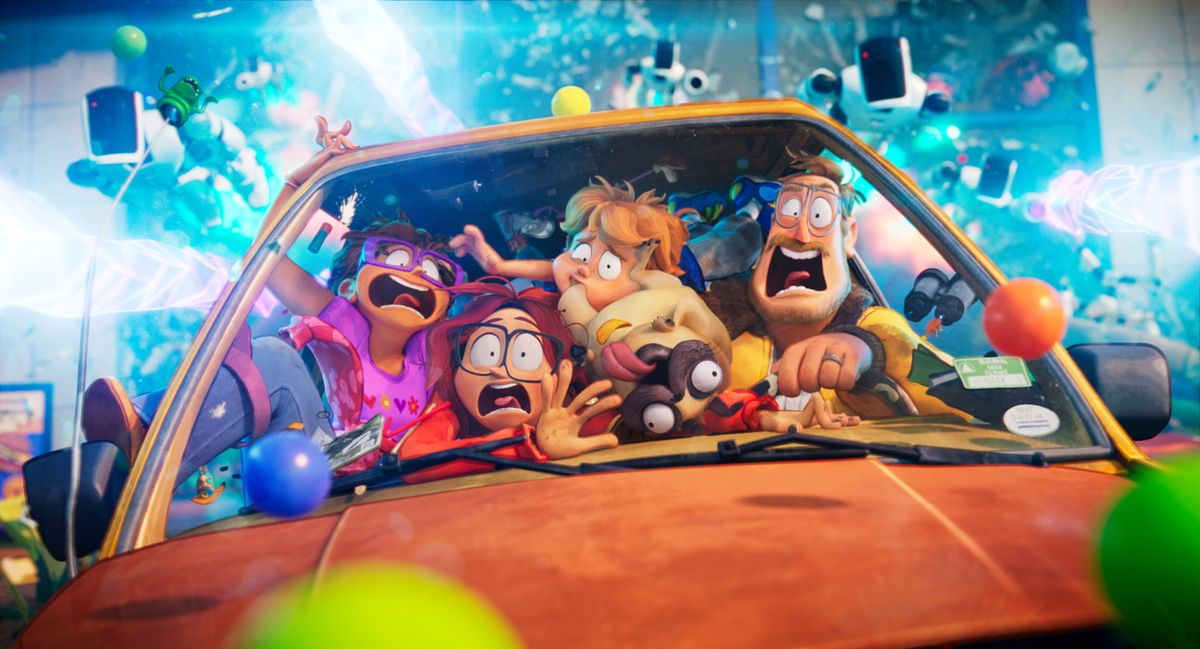 “The Mitchells vs. The Machines” features the voices of Danny McBride, Abbi Jacobson, Maya Rudolph and Fred Armisen.  (Netflix)