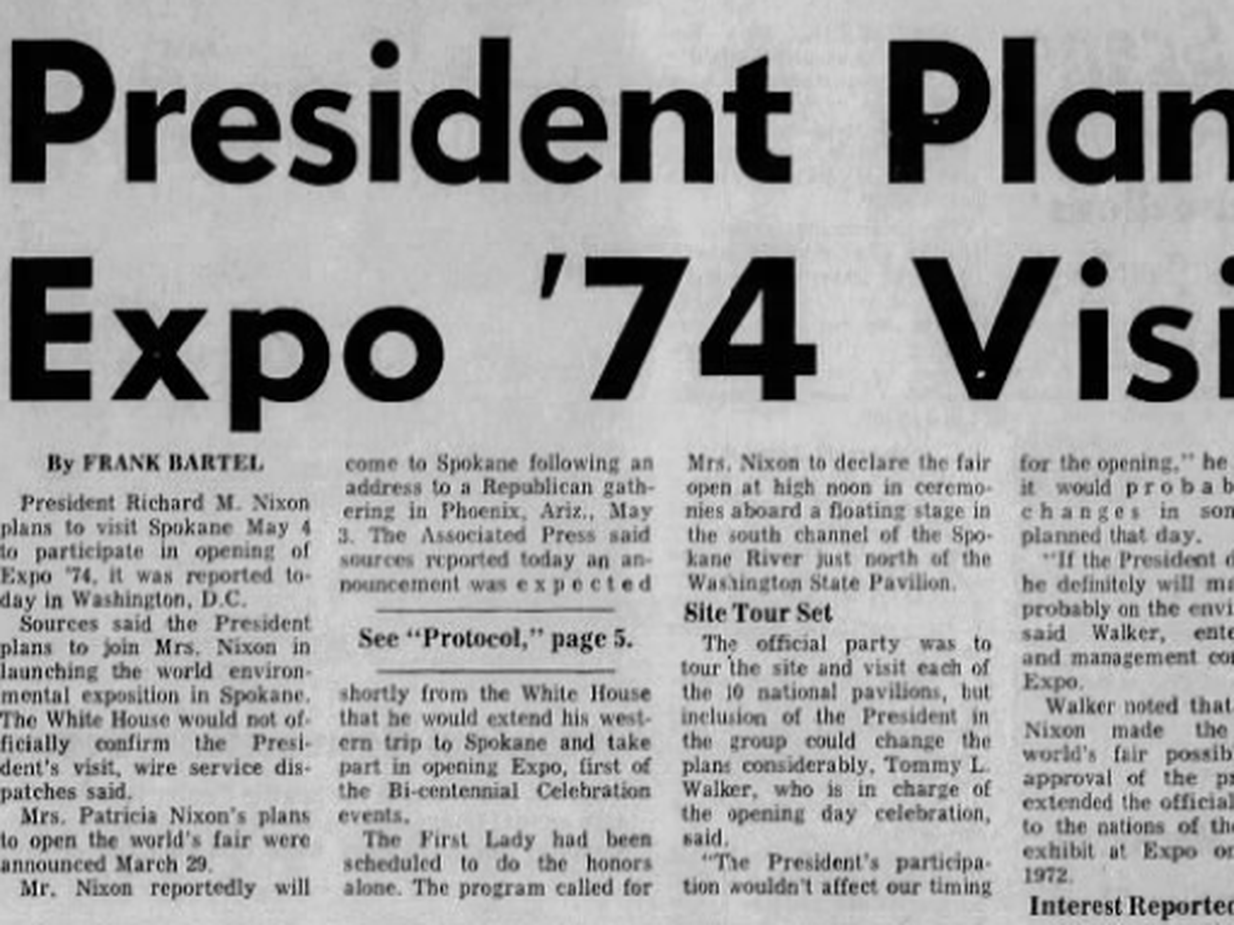 50 years ago in Expo history: President Nixon was confirmed for ...