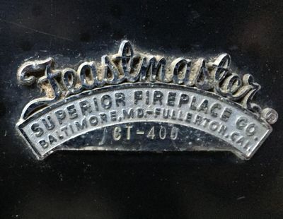 The nameplate on Doug Clark’s Feastmaster 400 grill. (Doug Clark / The Spokesman-Review)
