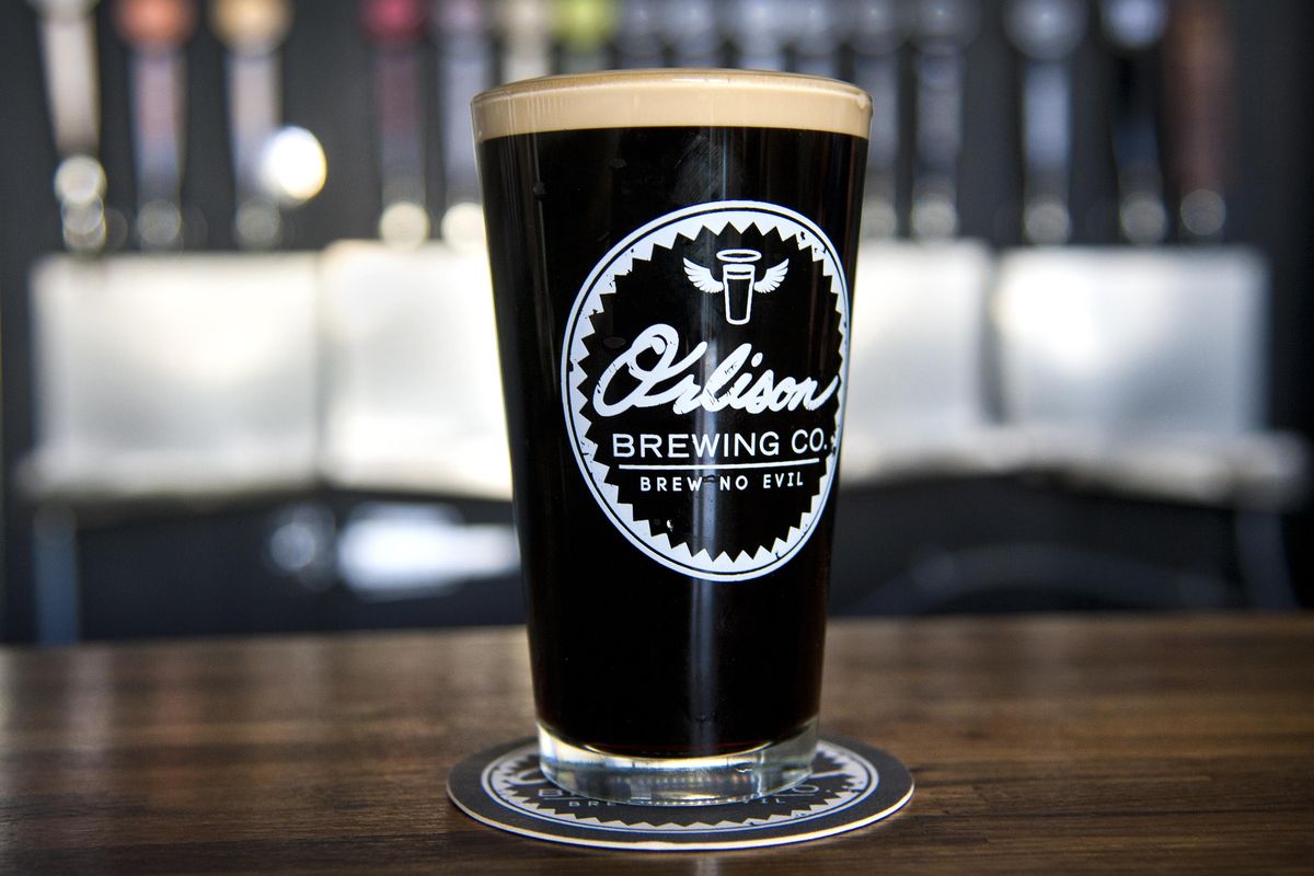 Orlison Brewing Co., has just opened a downtown taproom featuring 14 craft lagers.  This is the nitro Underground American style stout lager.  8/20/2015  DAN PELLE danp@spokesman.com (Dan Pelle / The Spokesman-Review)