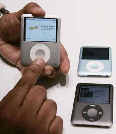 
A close-up of the new Apple iPod Nano, which was introduced Wednesday.Associated Press
 (Associated Press / The Spokesman-Review)