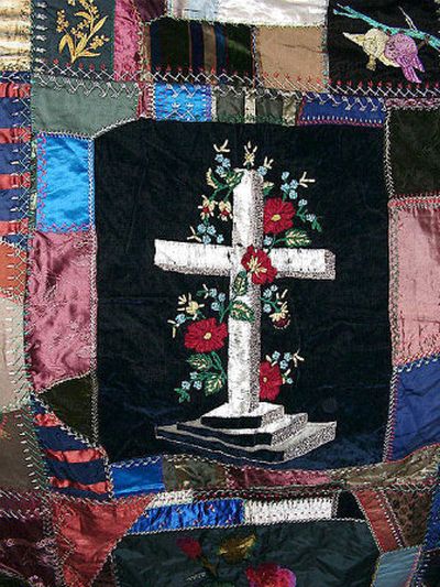 
This 1876 quilt, which was stitched by Larry Pilcher's great,great-grandmother, is in perfect condition. 
 (Photo courtesy Larry Pilcher / The Spokesman-Review)