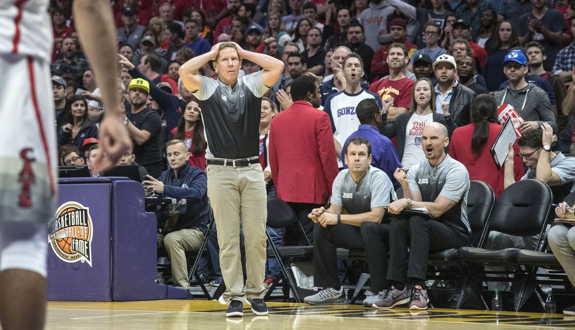 GU-UA postgame interview: Gonzaga coach Mark Few with center Przemek Karnowski and guard Josh Perkins