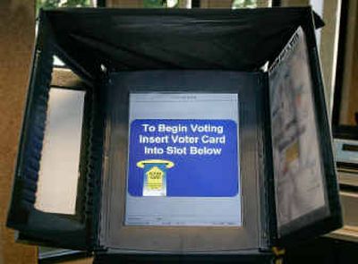 
Idaho's new voting machines, with a likely price  of close to $5.5 million, will have digital screens. 
 (Troy Maben/ / The Spokesman-Review)