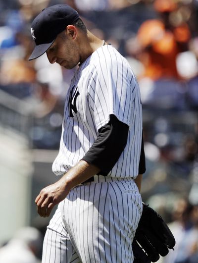 Andy Pettitte’s broken ankle suffered Wednesday against Cleveland is a downer for the Yankees. (Associated Press)