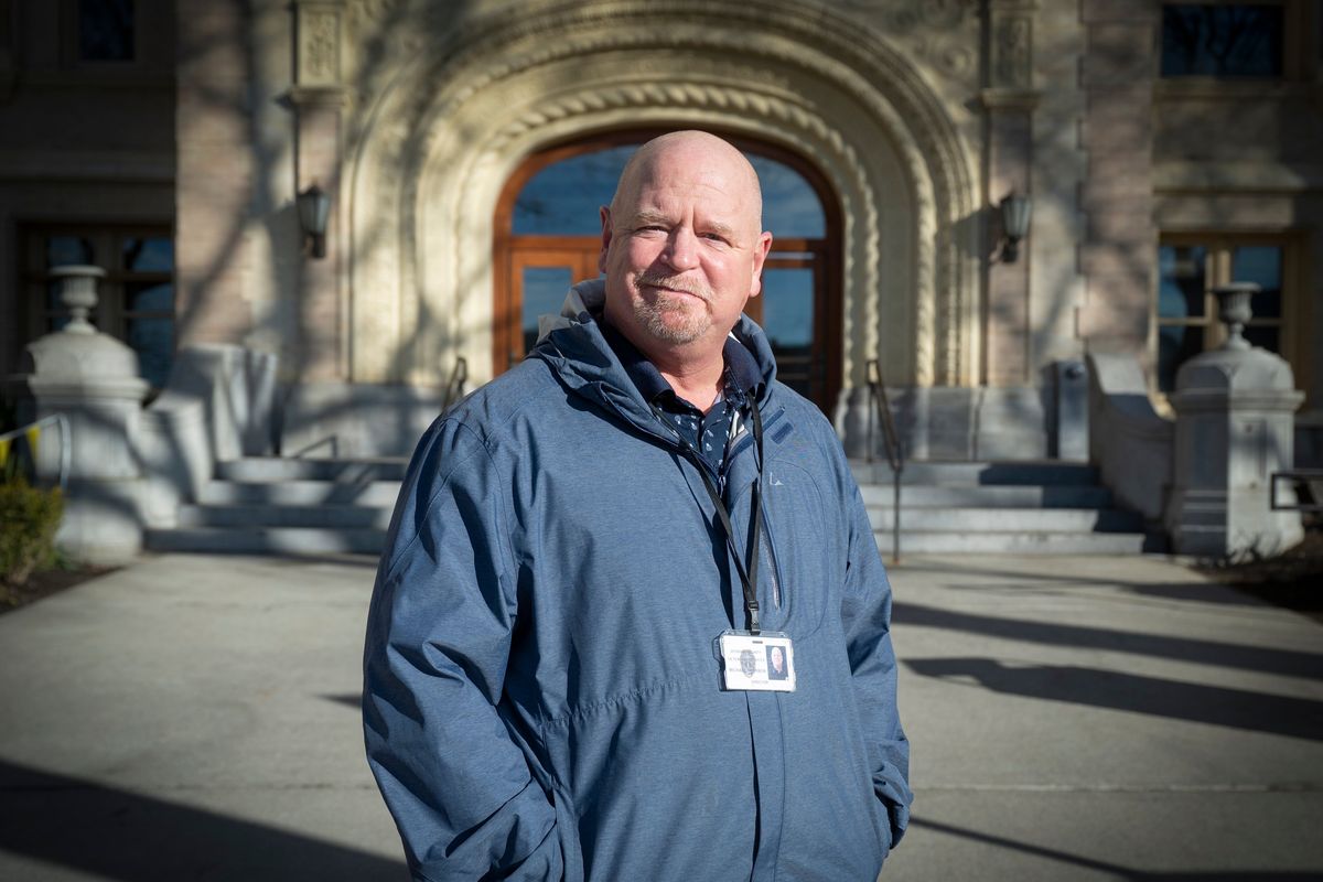 Mike Sparber, who has worked in Spokane County Detention Services since 1988, has become the county’s first senior director of law and justice. He will oversee the public defender’s office, pretrial services, detention services, the medical examiner’s office and the regional law and justice administrator.  (JESSE TINSLEY/THE SPOKESMAN-REVIEW)