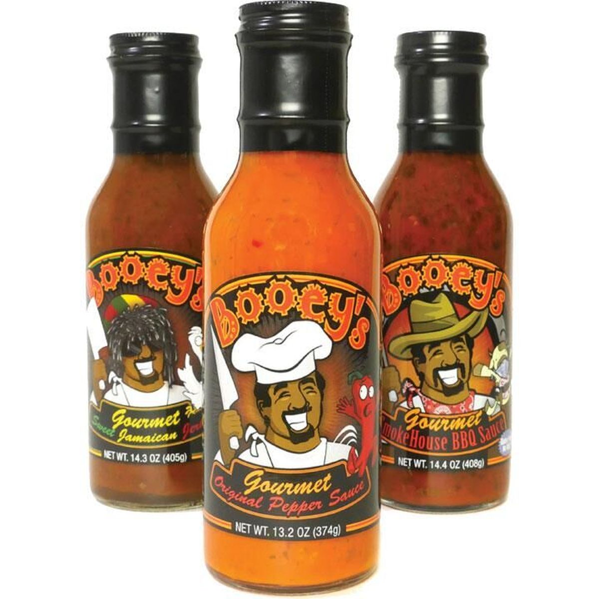 Spice up your dishes with Booey’s Gourmet hot sauces.  (Courtesy)
