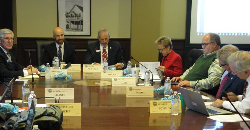 Idaho Legislature's Broadband Access Study Committee convenes at the state Capitol on Monday morning (Betsy Z. Russell)