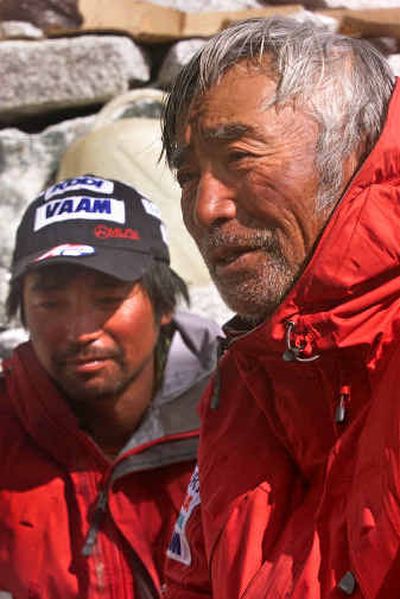 
Japanese mountaineer Yuichiro Miura, right, and his son Gota Miura.Japanese mountaineer Yuichiro Miura, right, and his son Gota Miura.
 (File/Associated PressFile/Associated Press / The Spokesman-Review)