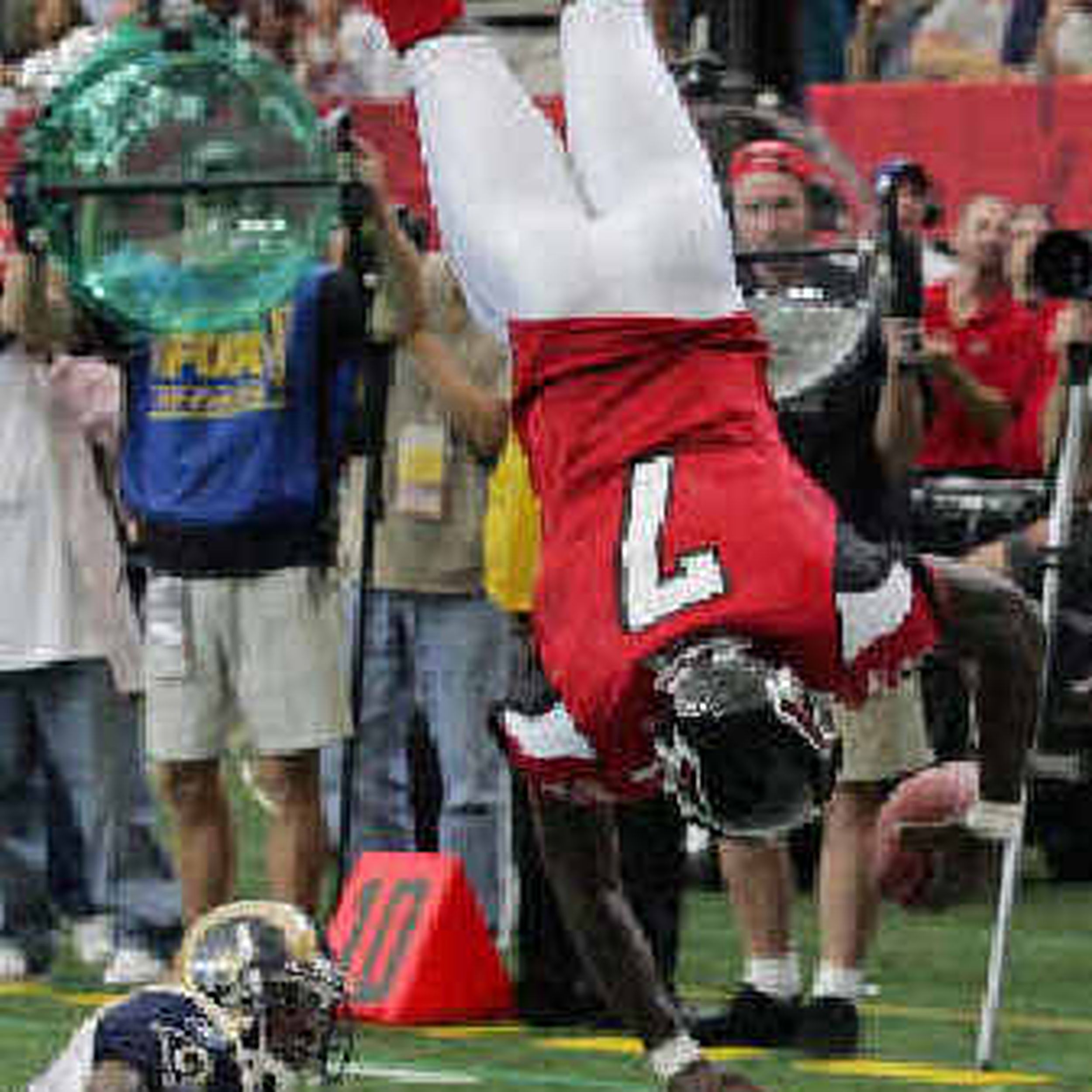 Vick, Falcons pound Rams