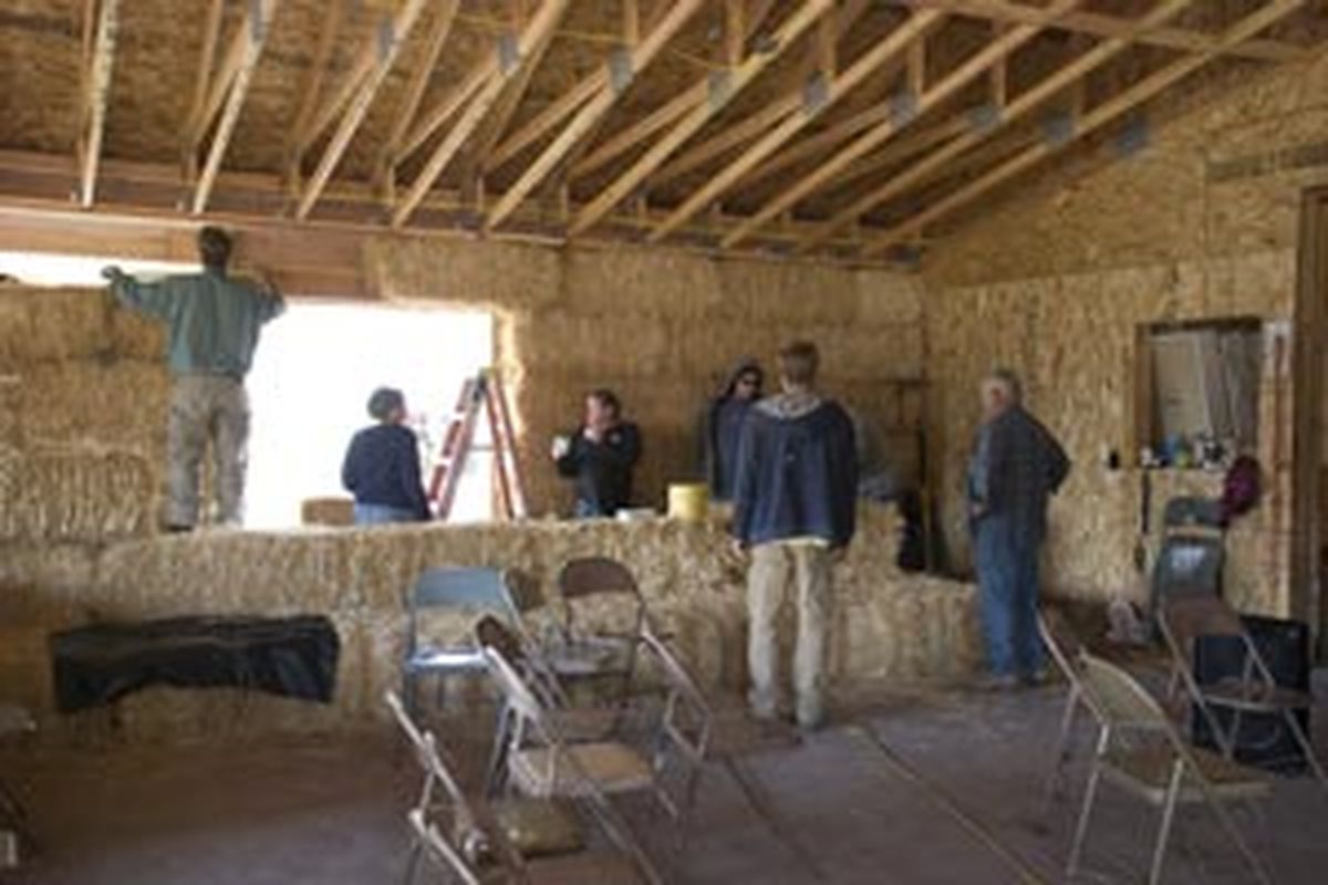 Several Inland Northwest residents recently took part in a workshop on building a home using straw bales as insulation. This organic alternative also is fairly energy-efficient and one of several new options available for builders interested in being more "Green