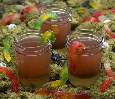 Witches brew Halloween punch with slippery, gooey fish eyes (tapioca pearls) is child-friendly. (Associated Press / Fr41490 Ap)
