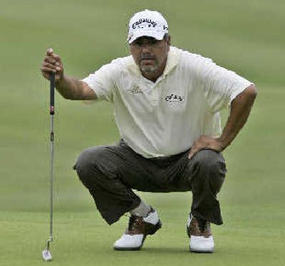 
Eduardo Romero mastered par-5 holes to lead Senior PGA Championship. 
 (Associated Press / The Spokesman-Review)