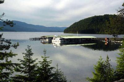 
The view from the porch of a cabin at Elkins Resort faces the marina and Priest Lake. 
 (photos by Mike Brodwater / The Spokesman-Review)